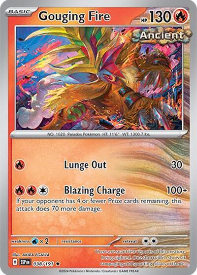 Gouging Fire (038/191) (Deck Exclusives) [Scarlet & Violet: Surging Sparks] | Total Play