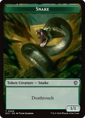 Zombie // Snake Double-Sided Token [Lorwyn Eclipsed Tokens] | Total Play