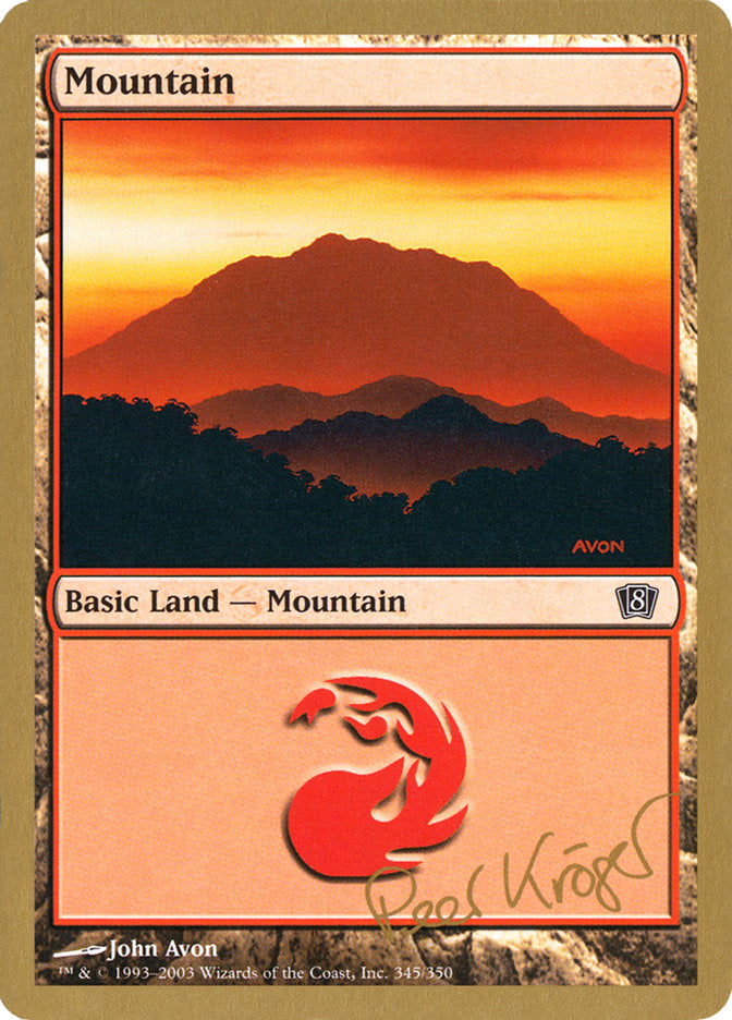 Mountain (pk345) (Peer Kroger) [World Championship Decks 2003] | Total Play