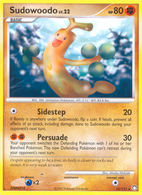 Sudowoodo (35/123) [Diamond & Pearl: Mysterious Treasures] | Total Play