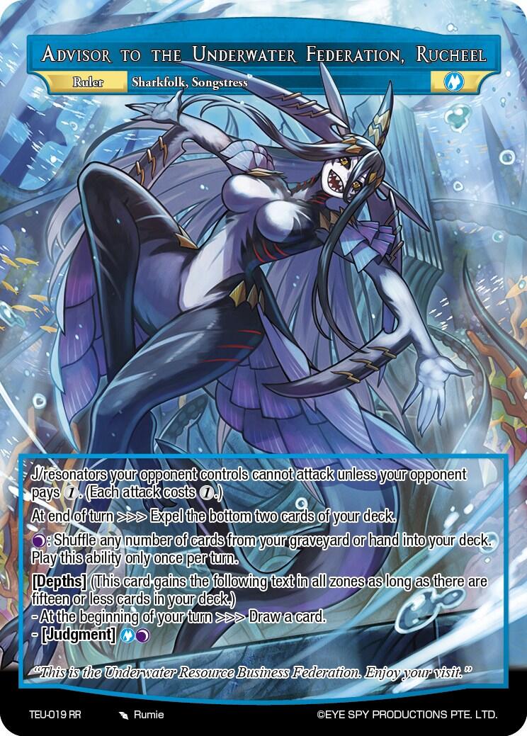 Advisor to the Underwater Federation, Rucheel // Rucheel, Songstress of the Forgotten Town (TEU-019 JR) [Timeless Eclipse of the Underworld] | Total Play