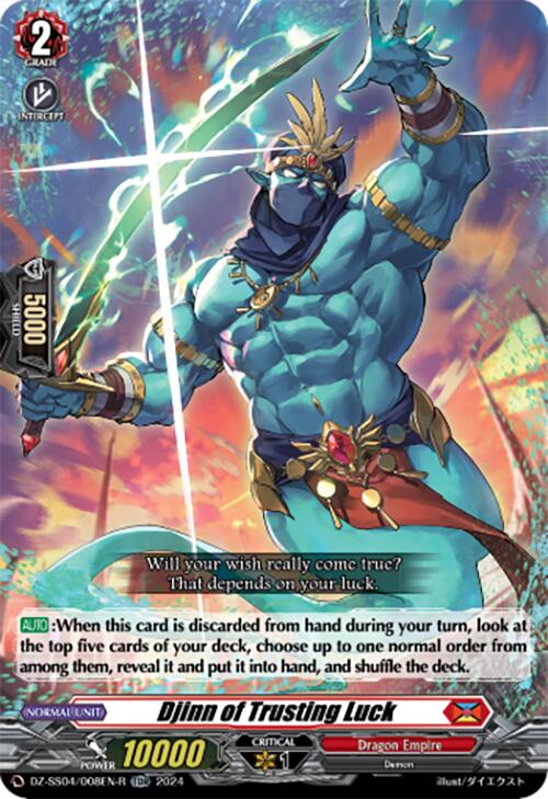 Djinn of Trusting Luck (Foil) (DZ-SS04/008EN-R) [Special Series Stardust Blade] | Total Play