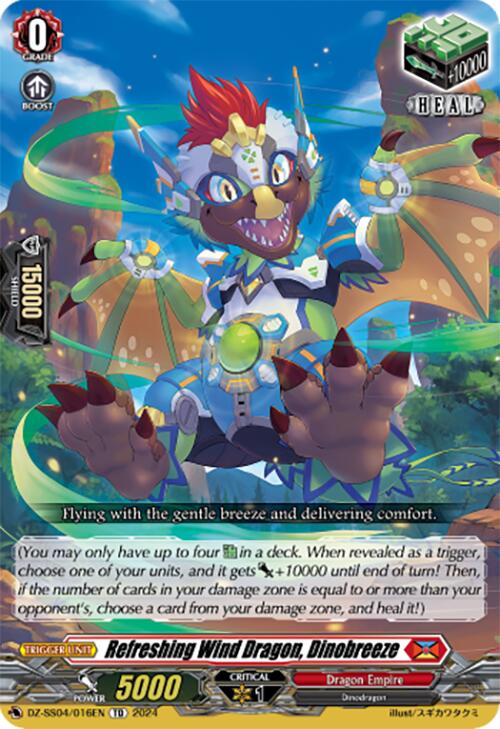 Refreshing Wind Dragon, Dinobreeze (DZ-SS04/016EN) [Special Series Stardust Blade] | Total Play