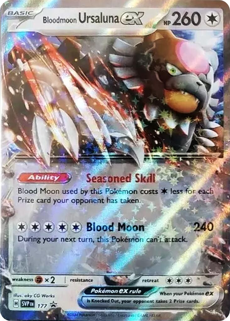 Bloodmoon Ursaluna ex (177) [Scarlet & Violet Promo Cards] | Total Play