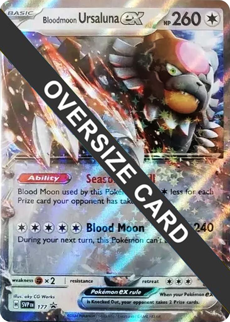 Bloodmoon Ursaluna ex (177) (Jumbo Card) [Scarlet & Violet: Black Star Promos] | Total Play