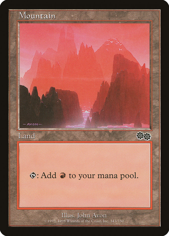 Mountain (343) [Urza's Saga] | Total Play