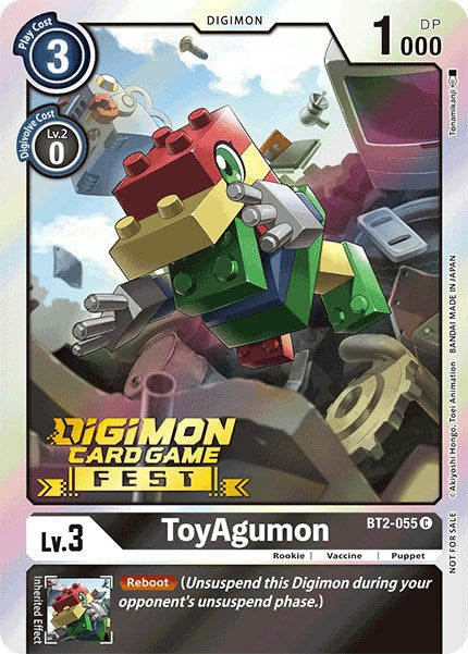 ToyAgumon [BT2-055] (Digimon Card Game Fest 2022) [Release Special Booster Promos] | Total Play