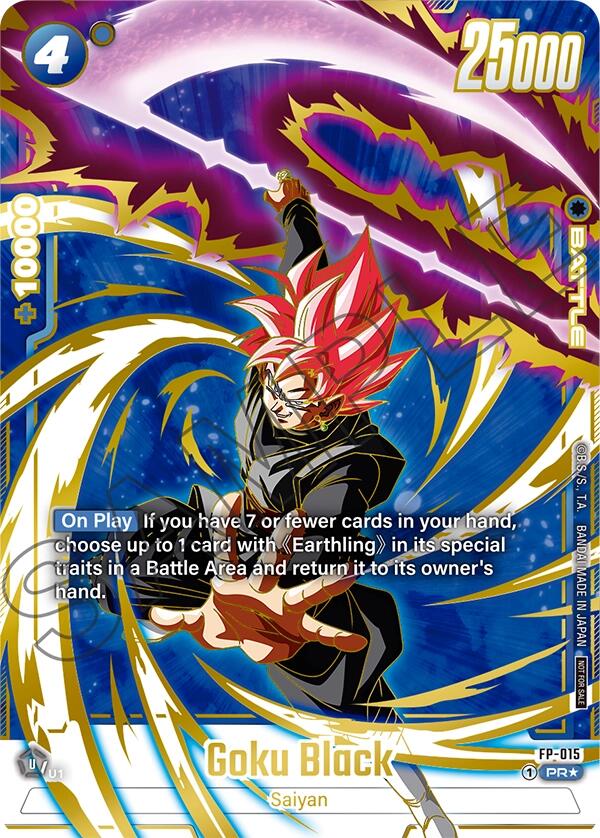 Goku Black (FP-015) (Selection Pack 01 Finalist) [Tournament and Championship Promos] | Total Play