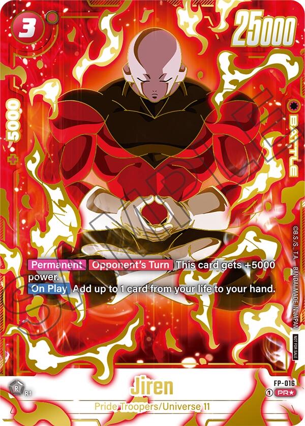 Jiren (FP-016) (Selection Pack 01 Finalist) [Tournament and Championship Promos] | Total Play