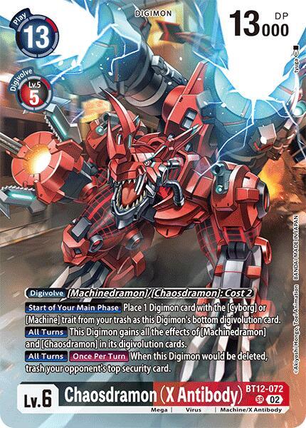 Chaosdramon [BT12-072] (X Antibody) (Alternate Art) [Special Limited Set] | Total Play