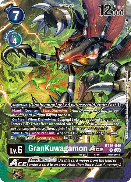 GranKuwagamon ACE [BT16-046] (Alternate Art) [Special Limited Set] | Total Play