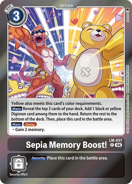 Sepia Memory Boost! [LM-037] [Special Limited Set] | Total Play