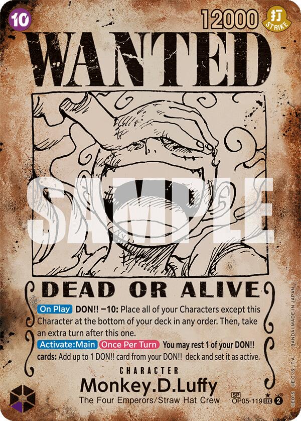 Monkey.D.Luffy (Wanted Poster) [Emperors in the New World] | Total Play