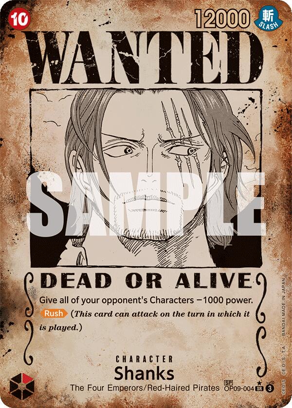 Shanks (Wanted Poster) [Emperors in the New World] | Total Play