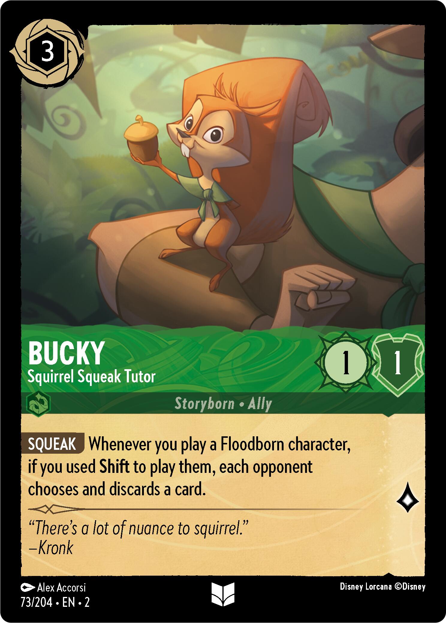 Bucky - Squirrel Squeak Tutor (Errata Version) (73/204) [Rise of the Floodborn] | Total Play