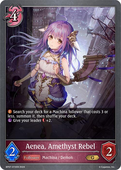 Aenea, Amethyst Rebel (BP07-072EN) [Verdant Steel] | Total Play