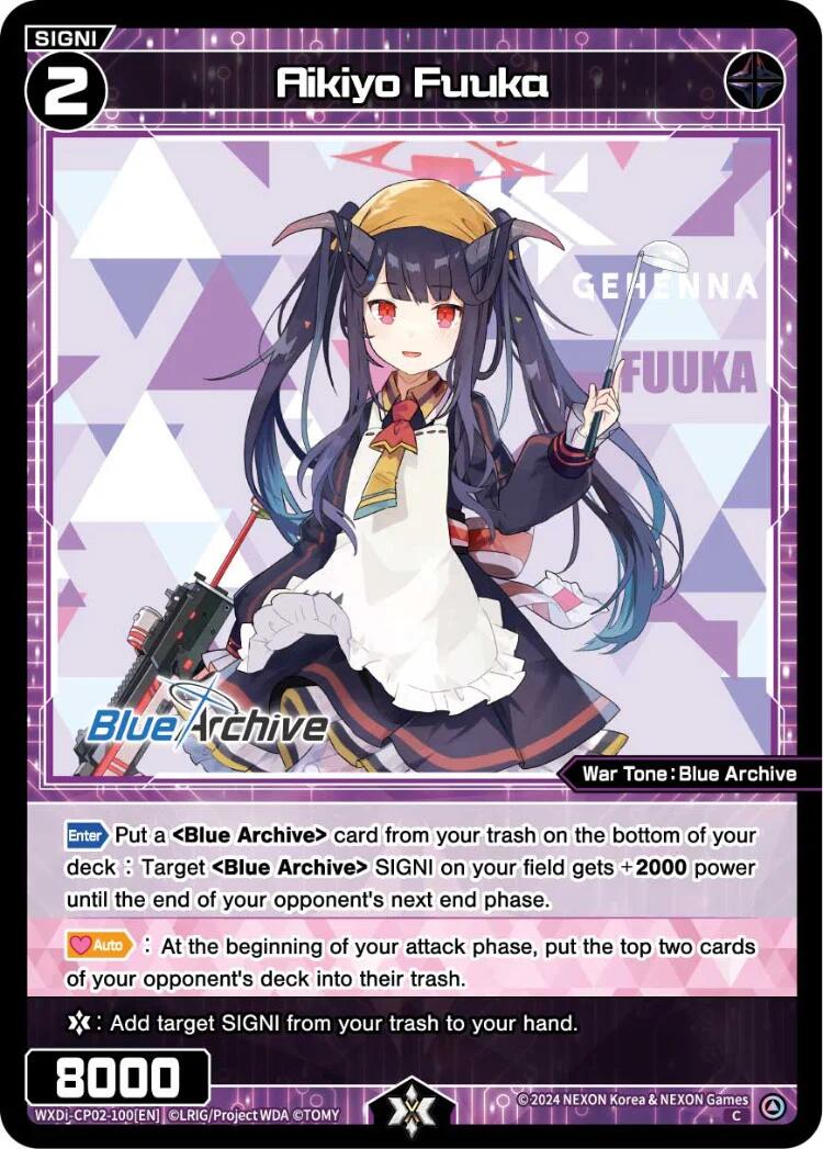 Aikiyo Fuuka (WXDi-CP02-100[EN]) [Blue Archive DIVA] | Total Play