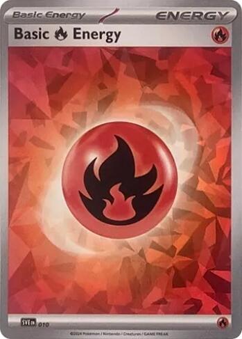 Basic Fire Energy (010) (Cracked Ice Holo) [Scarlet & Violet: Stellar Crown] | Total Play