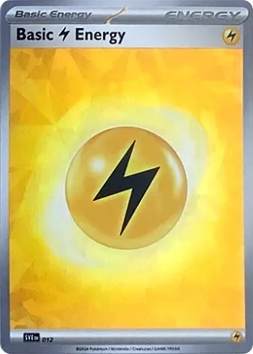 Basic Lightning Energy (012) (Cracked Ice Holo) [Scarlet & Violet: Stellar Crown] | Total Play
