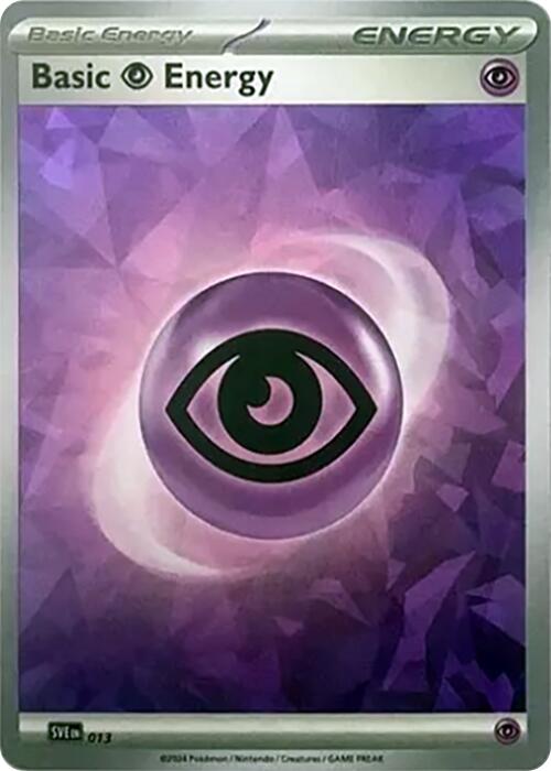 Basic Psychic Energy (013) (Cracked Ice Holo) [Scarlet & Violet: Stellar Crown] | Total Play