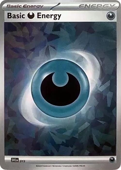 Basic Darkness Energy (015) (Cracked Ice Holo) [Scarlet & Violet: Stellar Crown] | Total Play