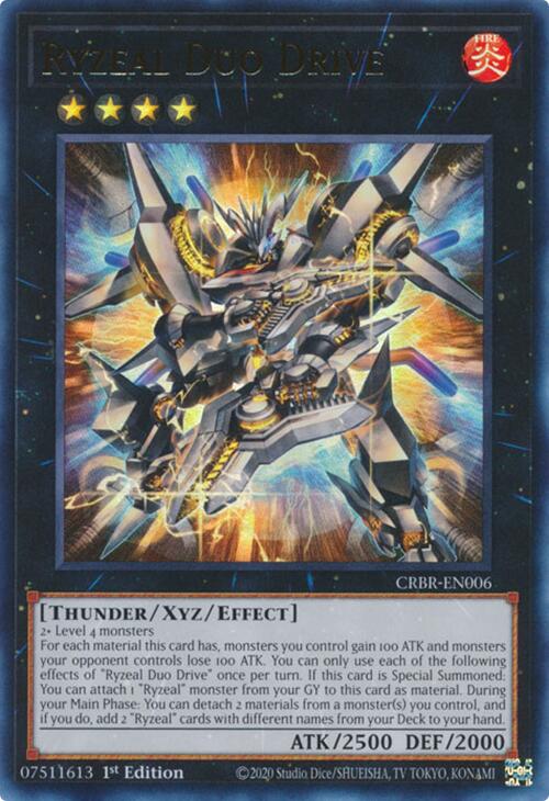 Ryzeal Duo Drive [CRBR-EN006] Ultra Rare | Total Play