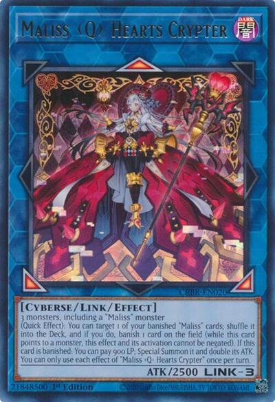 Maliss Q Hearts Crypter [CRBR-EN020] Ultra Rare | Total Play