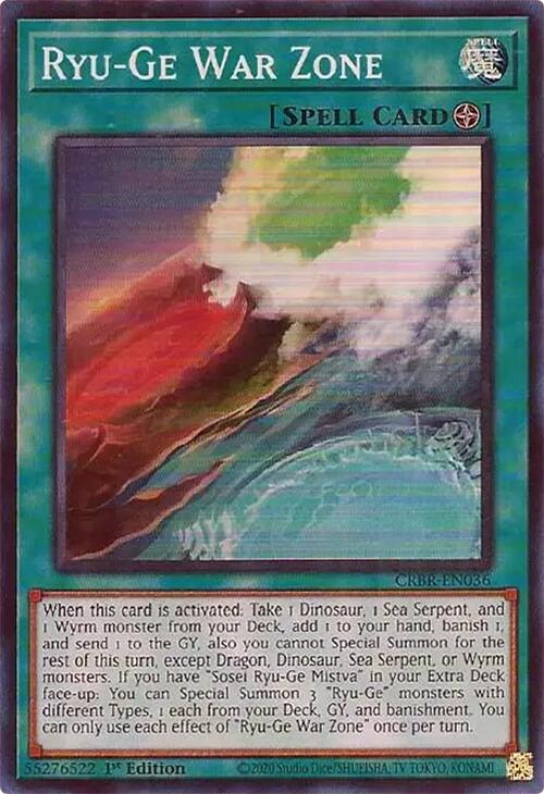 Ryu-Ge War Zone [CRBR-EN036] Super Rare | Total Play