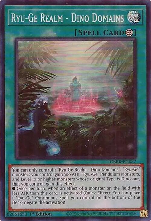 Ryu-Ge Realm - Dino Domains (SR) [CRBR-EN037] Super Rare | Total Play
