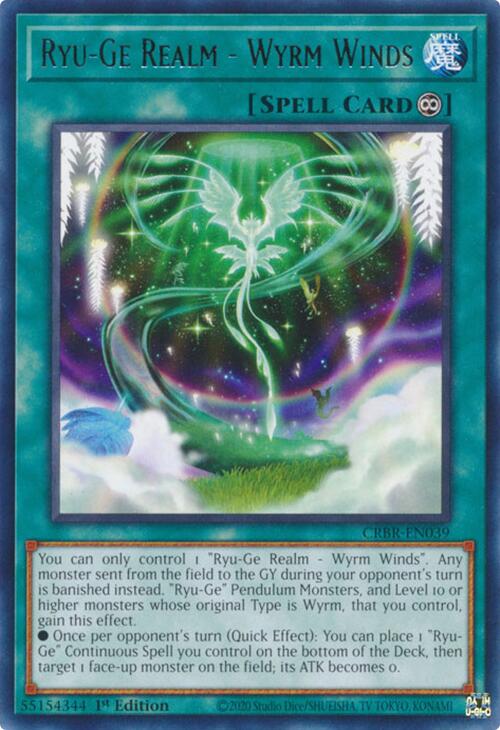 Ryu-Ge Realm - Wyrm Winds [CRBR-EN039] Rare | Total Play