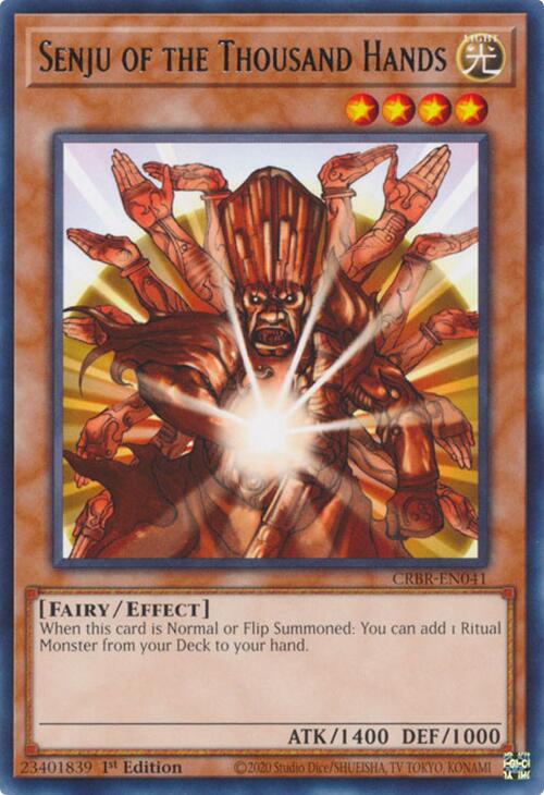 Senju of the Thousand Hands [CRBR-EN041] Rare | Total Play