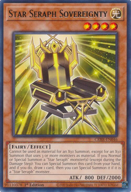 Star Seraph Sovereignty [CRBR-EN046] Rare | Total Play