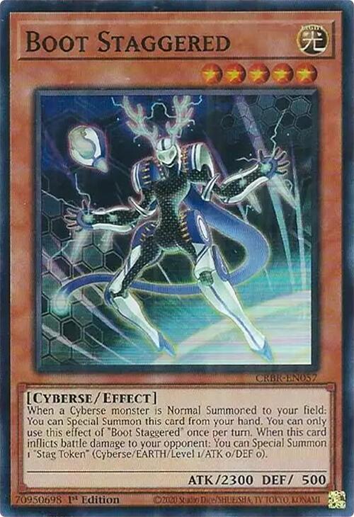 Boot Staggered (SR) [CRBR-EN057] Super Rare | Total Play
