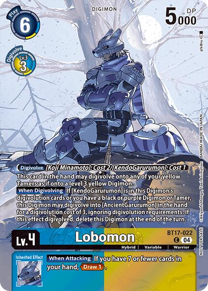 Lobomon [BT17-022] (Legend Pack 2024 Box Topper) [Chain of Liberation] | Total Play