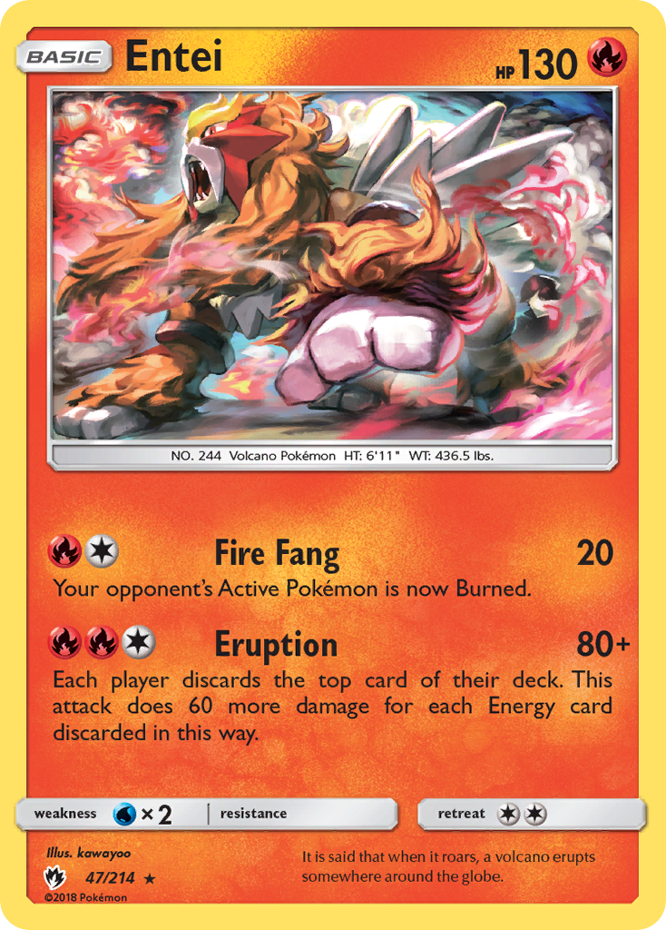 Entei (47/214) [Sun & Moon: Lost Thunder] | Total Play