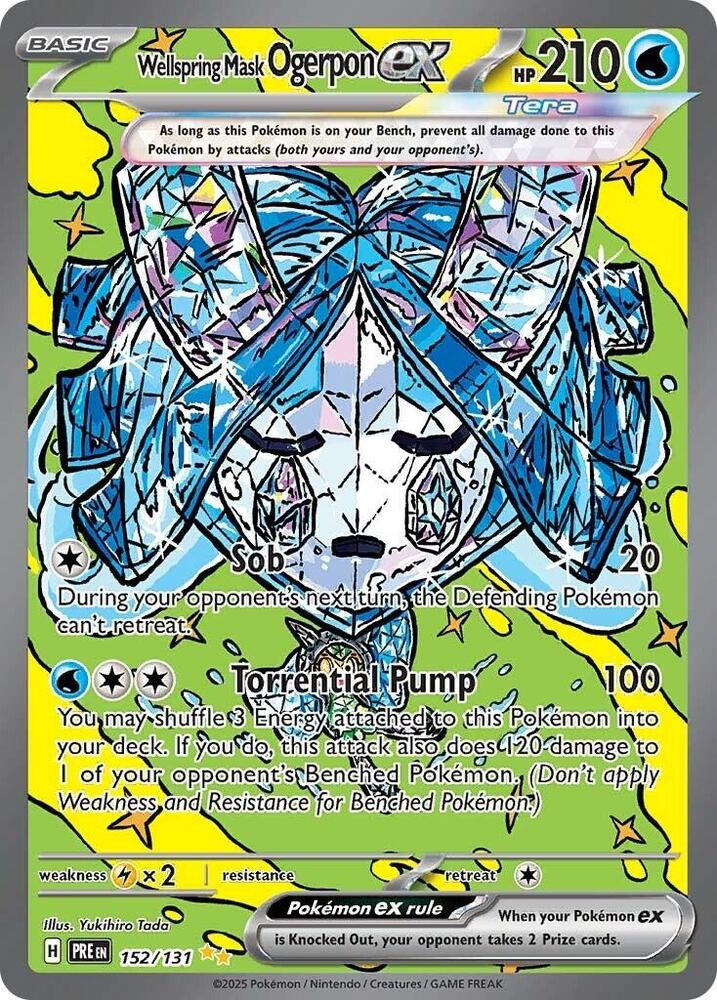 Wellspring Mask Ogerpon ex (152/131) [Scarlet & Violet: Prismatic Evolutions] | Total Play