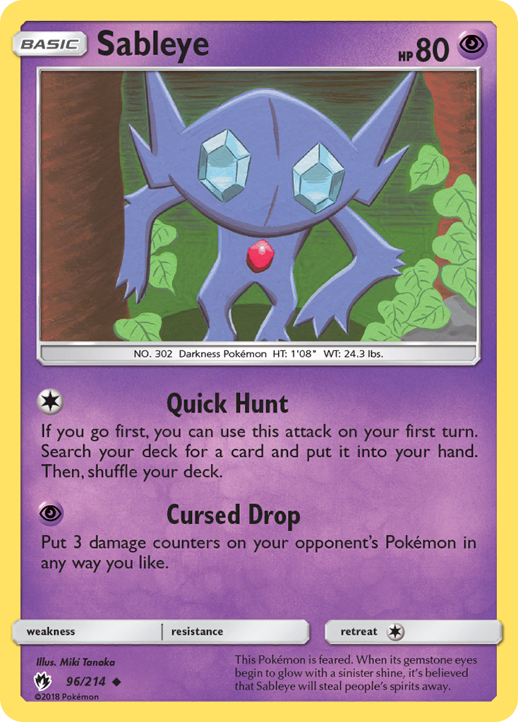 Sableye (96/214) [Sun & Moon: Lost Thunder] | Total Play