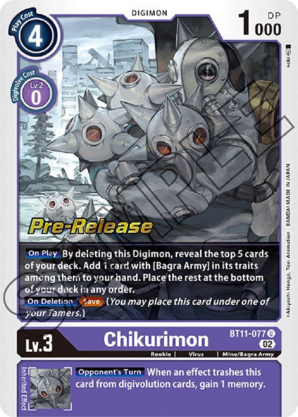 Chikurimon [BT11-077] [Dimensional Phase Pre-Release Promos] | Total Play