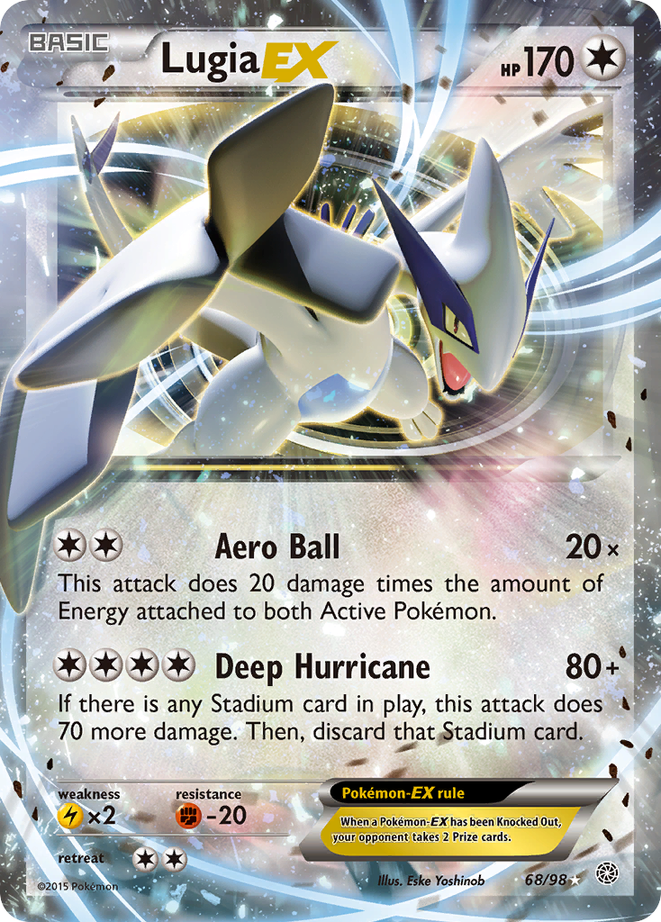 Lugia EX (68/98) [XY: Ancient Origins] | Total Play