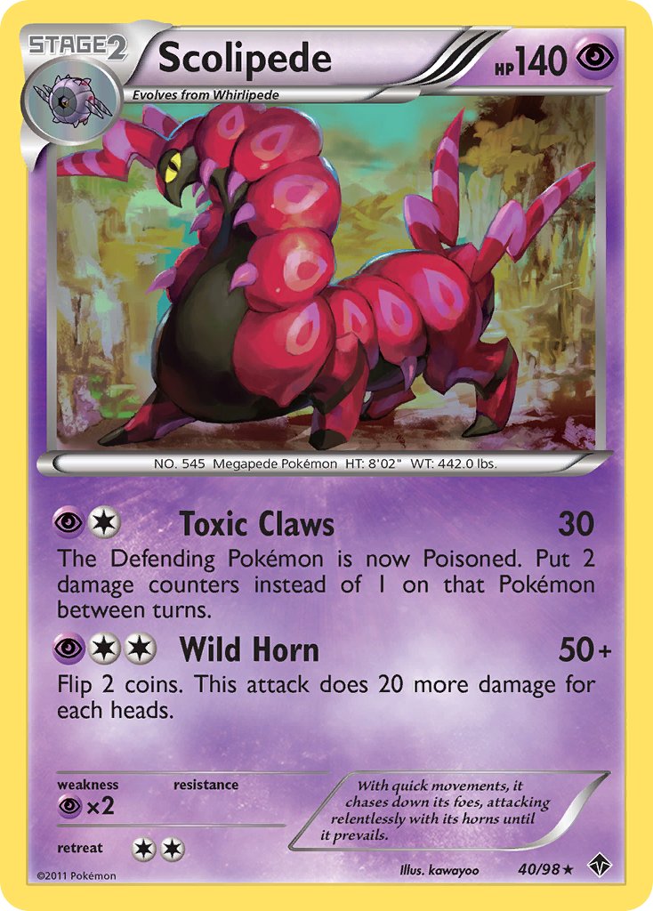Scolipede (40/98) (Theme Deck Exclusive) [Black & White: Emerging Powers] | Total Play