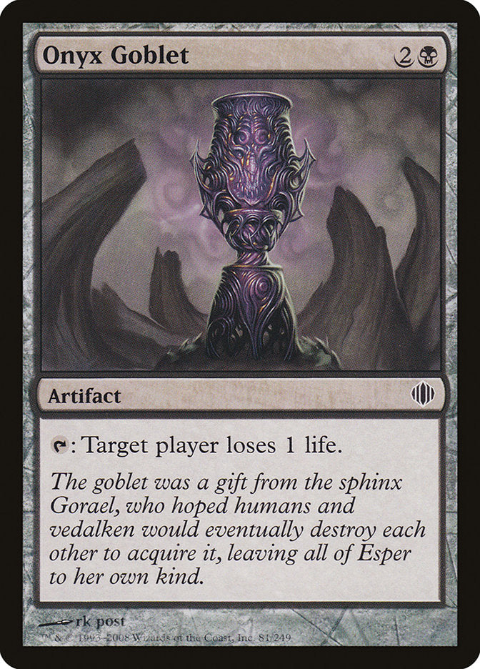 Onyx Goblet [Shards of Alara] | Total Play