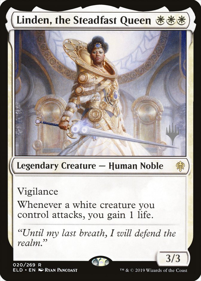 Linden, the Steadfast Queen (Promo Pack) [Throne of Eldraine Promos] | Total Play
