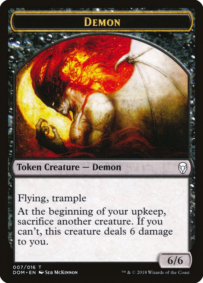 Demon Token [Dominaria Tokens] | Total Play