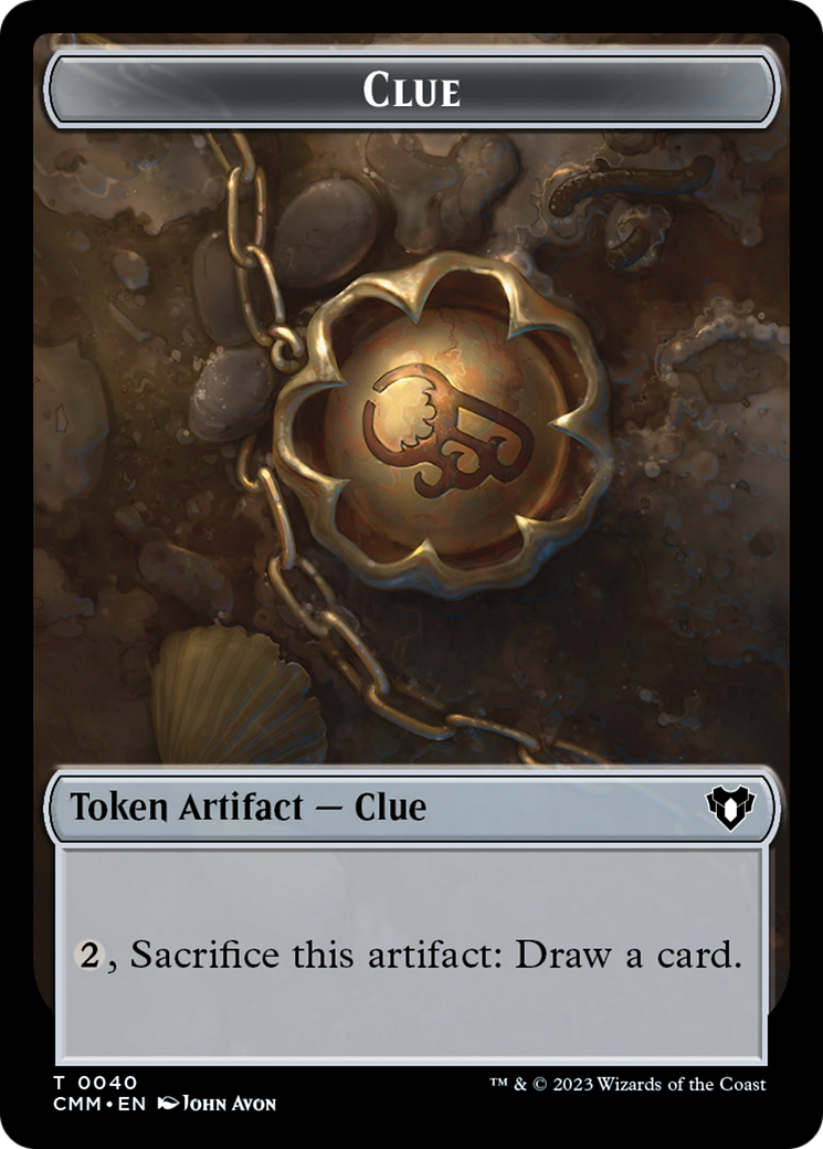 Clue // Construct (0041) Double-Sided Token [Commander Masters Tokens] | Total Play