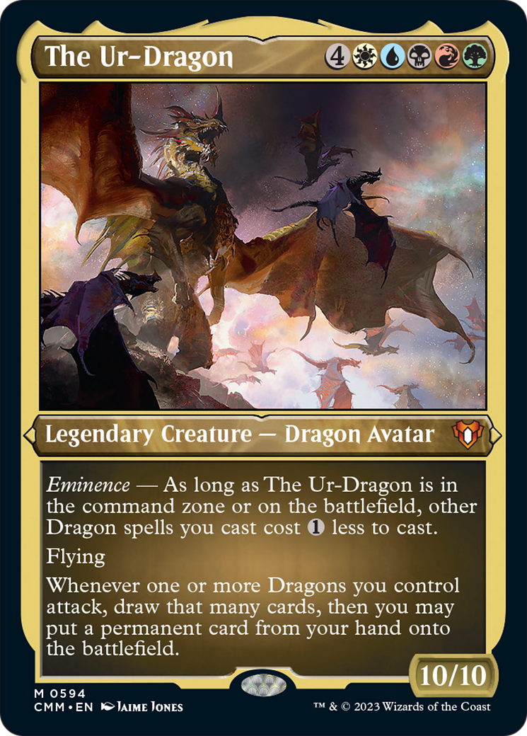 The Ur-Dragon (Foil Etched) [Commander Masters] | Total Play