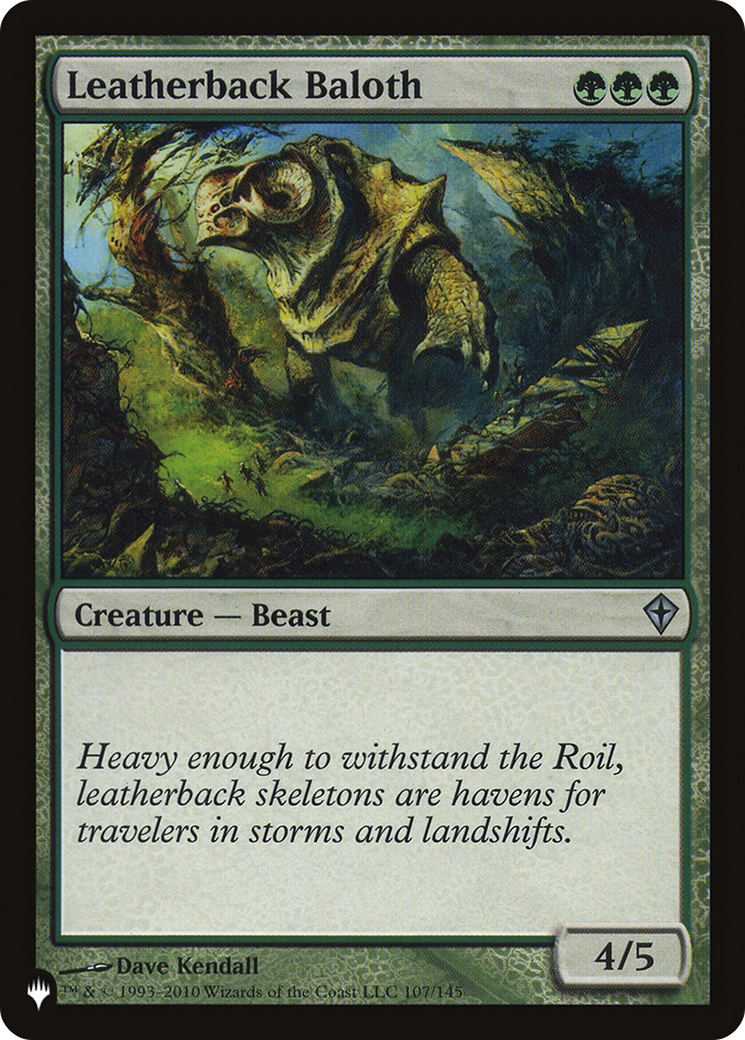 Leatherback Baloth [The List] | Total Play