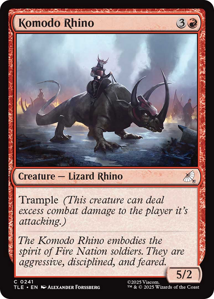 Komodo Rhino [Avatar: The Last Airbender: Eternal-Legal] | Total Play