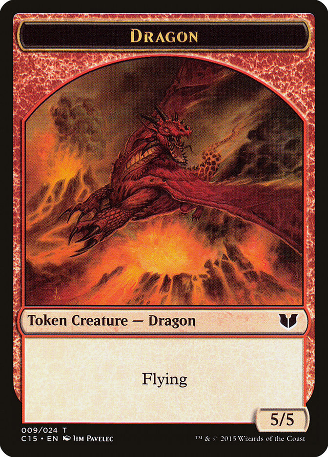 Spider // Dragon Double-Sided Token [Commander 2015 Tokens] | Total Play
