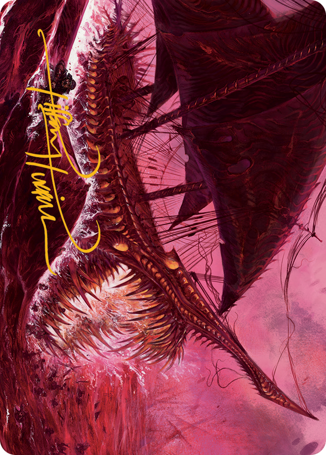 Marauding Dreadship Art Card (Gold-Stamped Signature) [March of the Machine Art Series] | Total Play