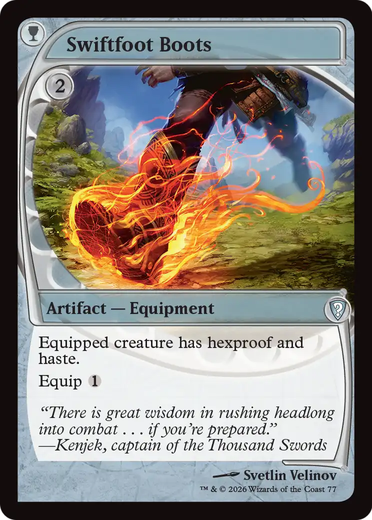 Swiftfoot Boots (Future Sight) [Mystery Booster: Commander Edition] | Total Play